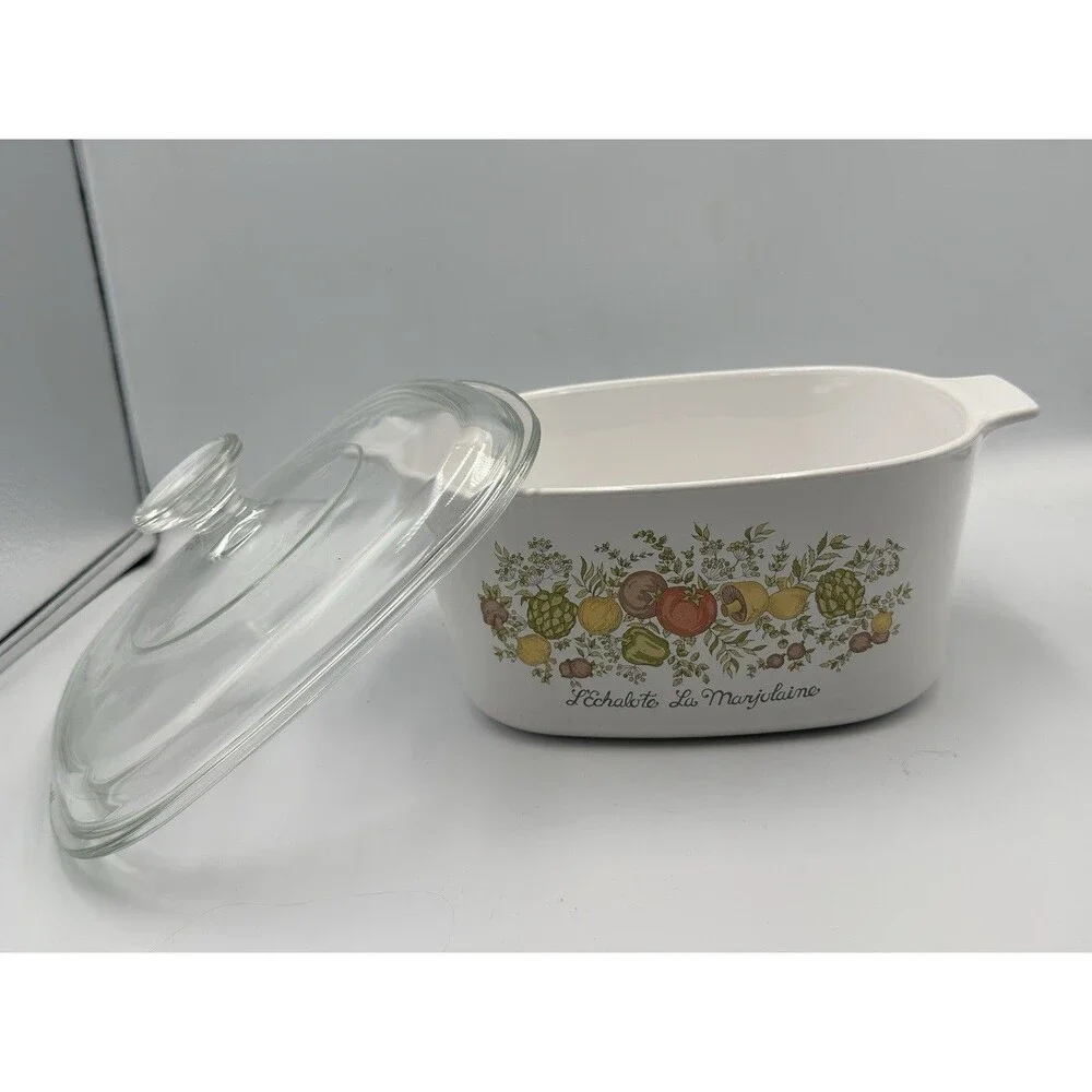 Vintage Corning Ware L’Echalote La Marjolaine Spice of Life 3QT Casserole w/Lid